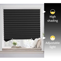 Window Blinds Non-Woven Pleated Shutters Self-Adhesive Sunshade Curtain Window Sunscreen Curtain Decorative Semi-Shading Blinds
