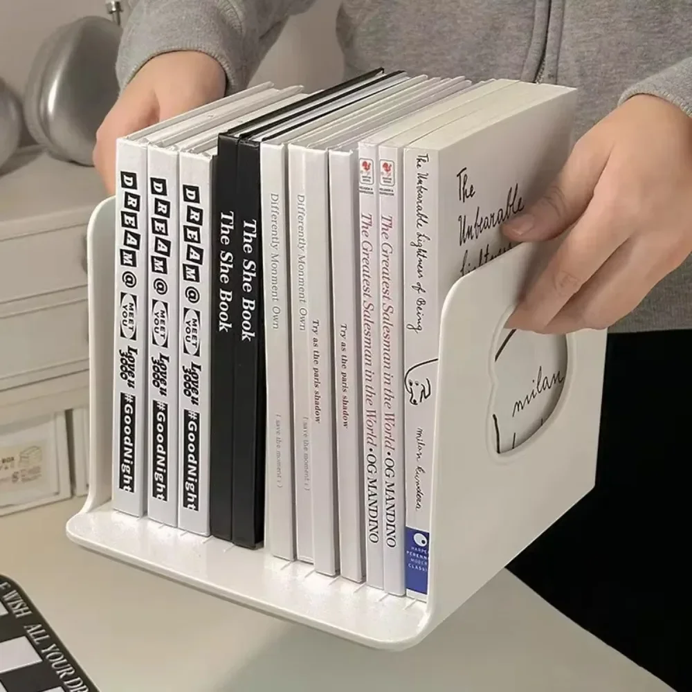 

Exquisite Multi-layer Design Desktop Book Stand Efficient Easy to Install Layered Book Shelf Student Storage Rack Home Decor