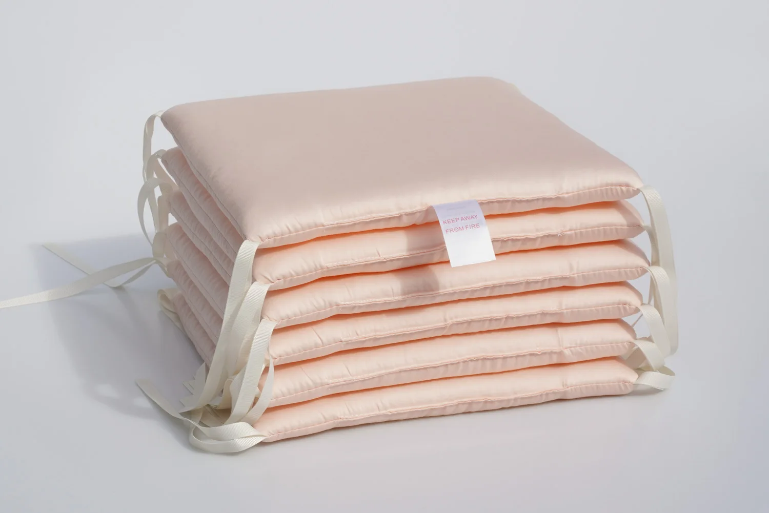 Parachoques para cuna de bebé recién nacido, protectores de cuna de algodón lavables, almohadillas para cama de bebé, 6 piezas, 30cm x 30cm