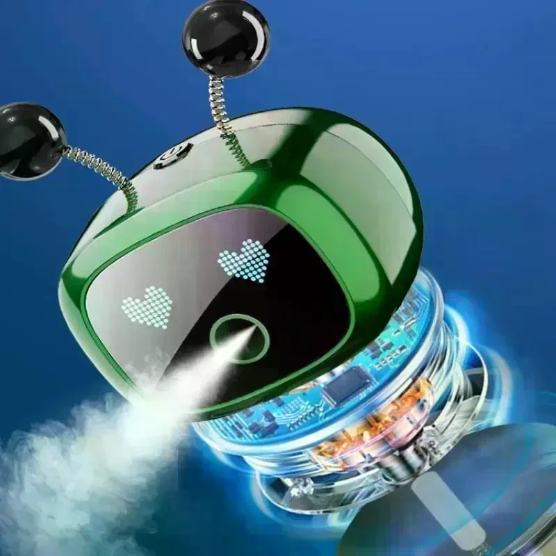 Smart Car Air Freshener Rechargeable Car Aroma Diffuser Smart Eyes 4 Levels Of Adjustable Intelligent Car Diffuser