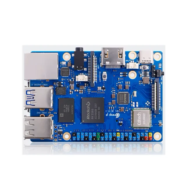 Orange Pi 3B Rockchip RK3566 Quad-Core 64-bit SBC Single Board WiFi+BLE Gigabit Run Android Linux OpenHarmony OS Mini PC