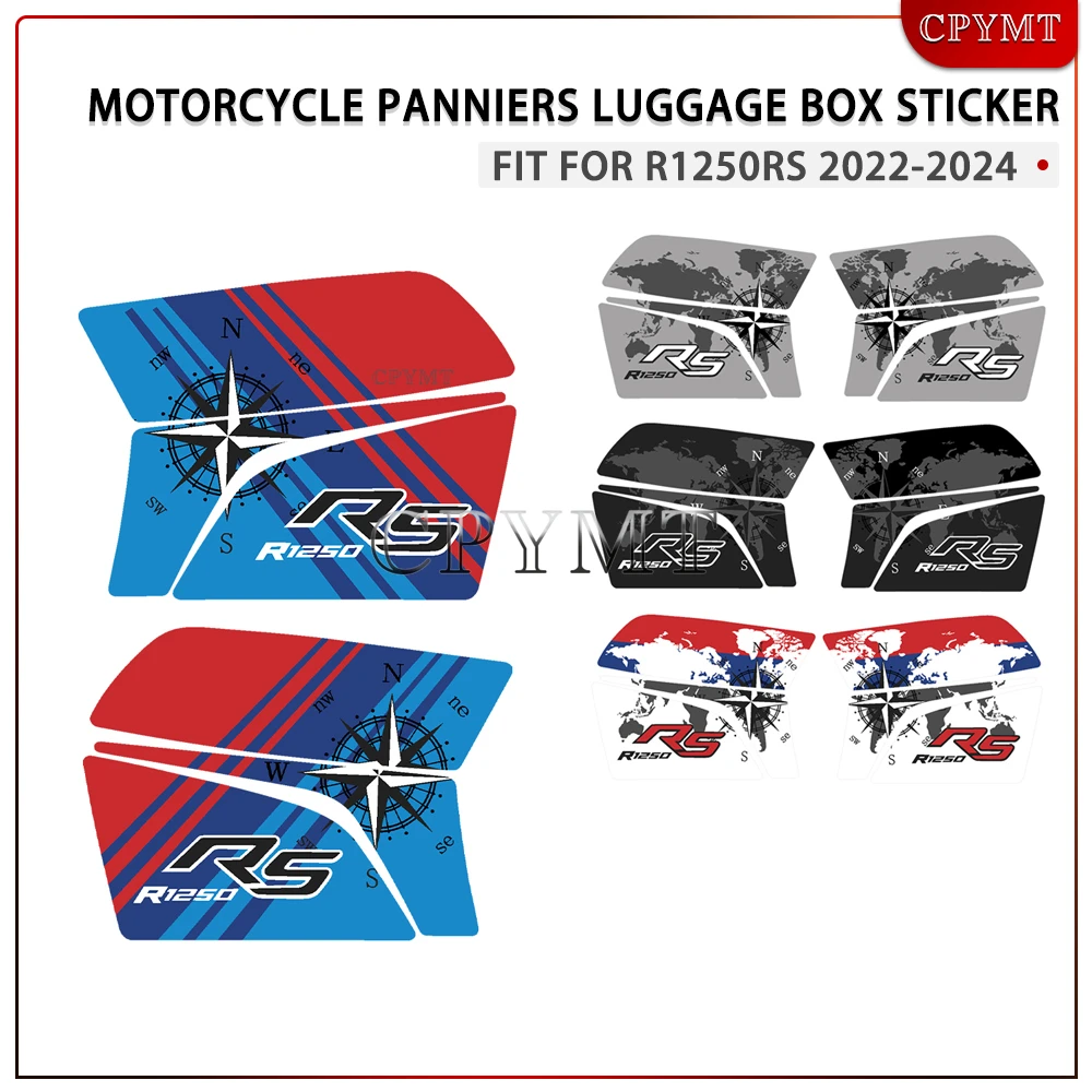 

Motorcycle Case Sticker Panniers Luggage Side box Protection Sticker fit For R1250 RS R1250RS 2022-2024