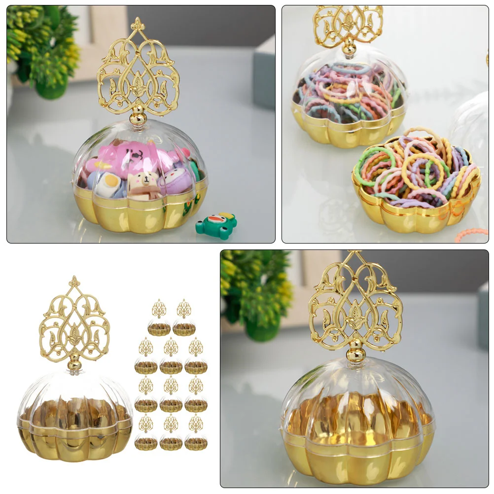 12 Pcs Candy Box European Style Containers Gift Boxes Wedding Clear Party Favor Plastic Bridesmaid Proposal Baby