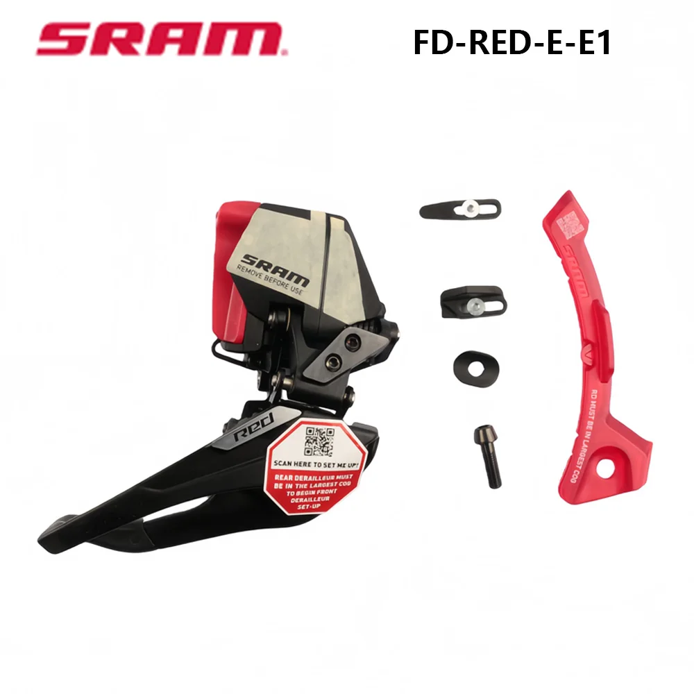 SRAM RED AXS E1 Schaltwerk 2x12 Speed Braze auf nicht im Lieferumfang enthalten Batterie Schwarz Originalteile FD-RED-E-E1 – Detail 1
