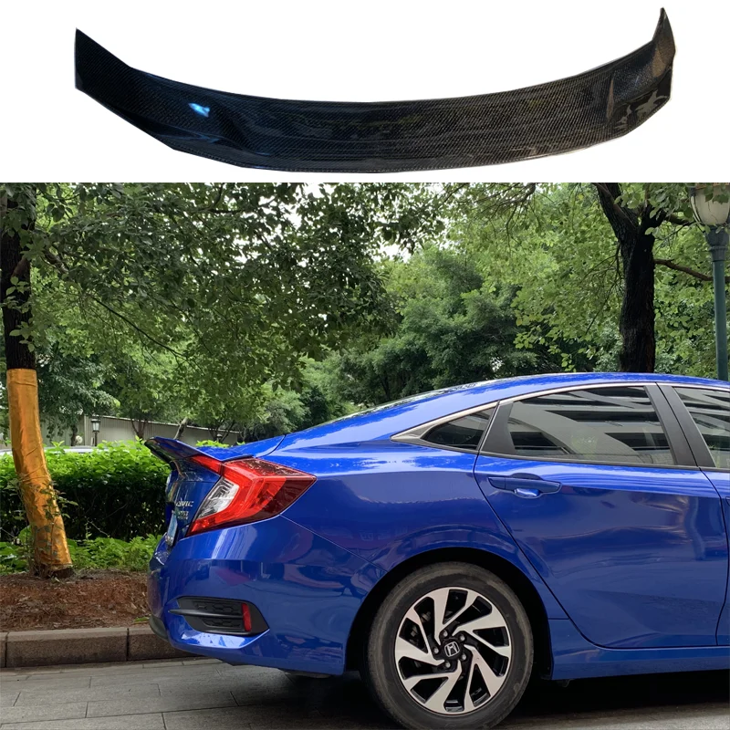 Excellent Fitment ABS JDM Style Rear Trunk Boot Lip Ducktail Spoiler For Honda Civic FC1 10th Gen 2016-2021