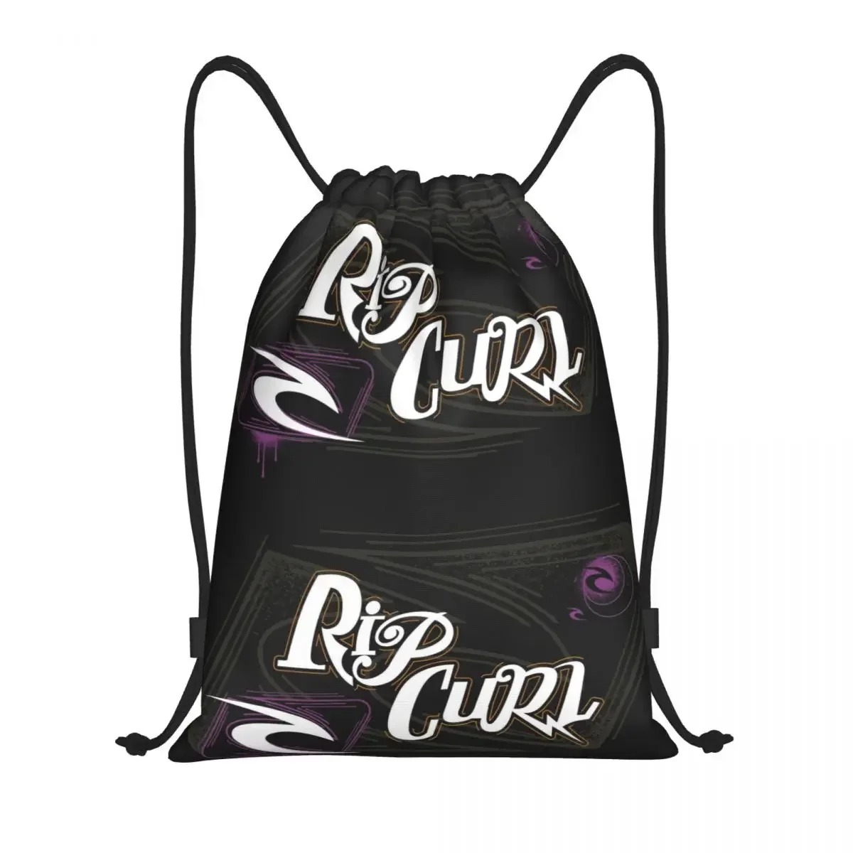 

Custom Curls Surfing Rip Drawstring Bag Men Women Lightweight Sports Gym Storage Backpack