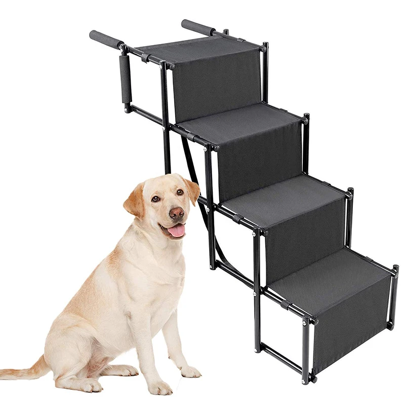 Dog Stairs Foldable Portable Durable Ramp Dog Steps For Cars Suitable For Cars Trucks Climbing Ladder Pets Anti-slip Dog Stair