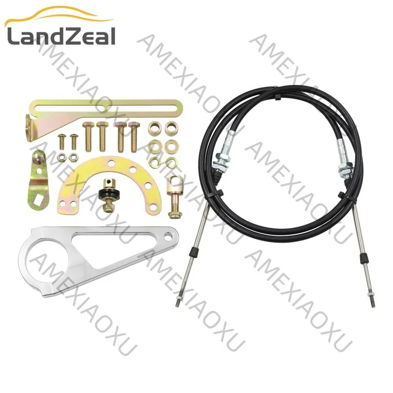 

2004R 4L80 Transmission Column Shift Linkage Kit Hard Column Cable Shift Linkage Kit for TH350 TH400 700R4 TH200 2004R 4L80E