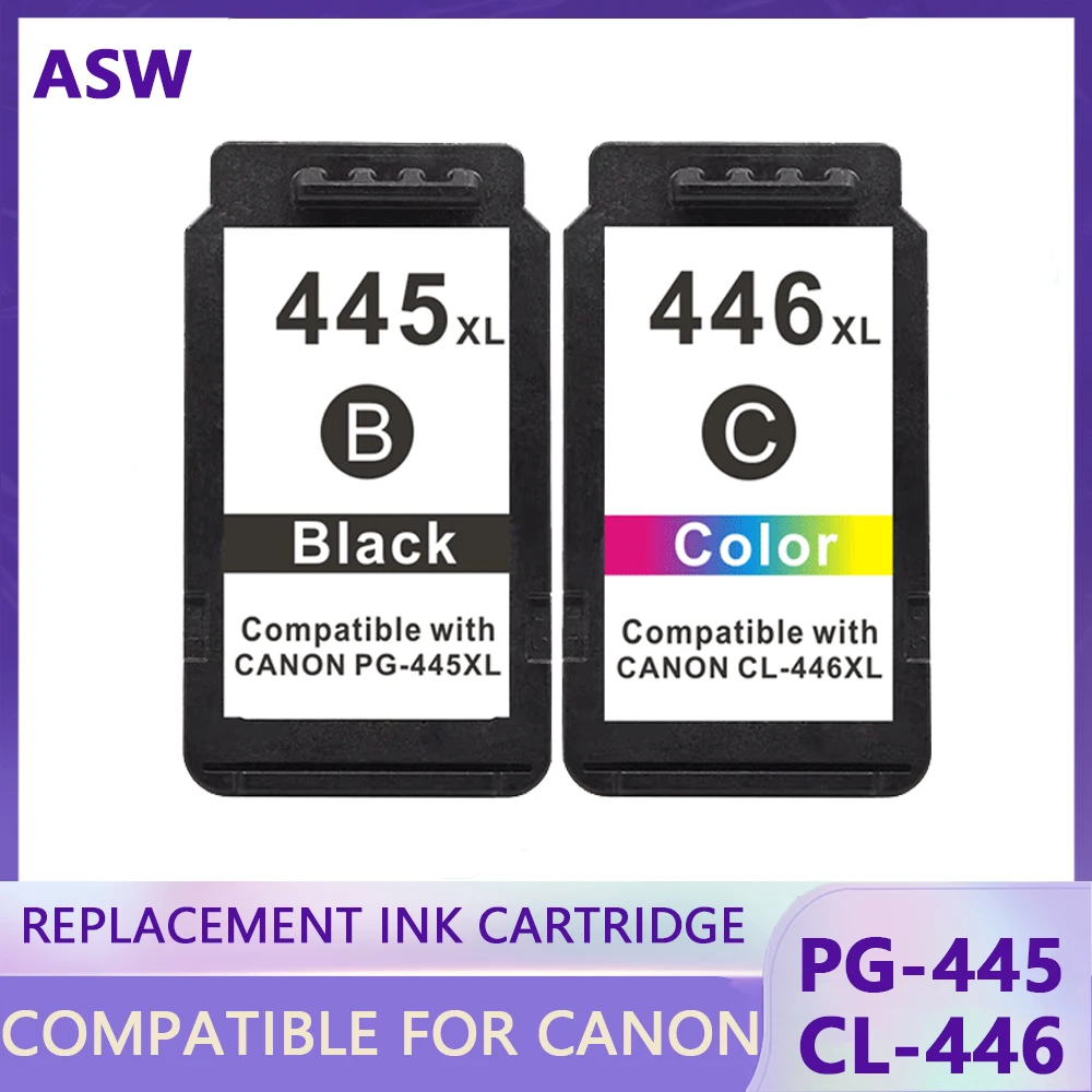 Ical445 CLbishop PG-445 CL-446 XL Cartouche D\'encre pour IL af 445 CL 446 pour IL PIXMA MX494 MG2440 MG2940 MG2540 MG2540S IP2840