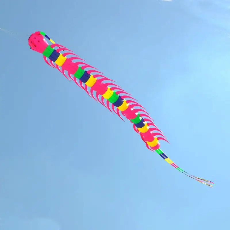 

free shipping 12m centipede kite flying soft kite nylon fabric inflatable show kite pendant kite air professional wind kites