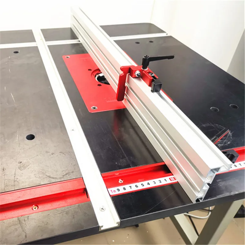 Chute Aluminium alloy T-tracks Model 45 T slot and Standard Miter Track Stop Woodworking Tool for workbench Router Table