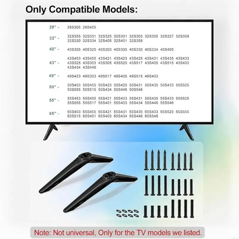 Base televisiva liscia per scenario multiplo da 60 "65" Utilizzo in casa o in ufficio