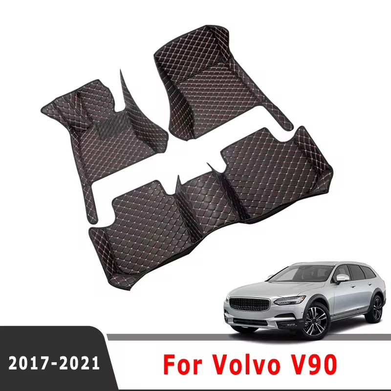 

Автомобильные коврики для Volvo V90 2021 2020 2019 2018 2017, водонепроницаемые защитные коврики, автомобильные матовые коврики, автомобильные аксессуары