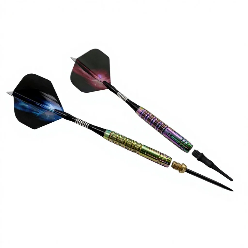 

Набор для дартса GOODARTS: детский трансграничный набор для дартса Knight Dart Needle, 23 г, для соревнований, из радужной вольфрамовой стали, прямая поставка