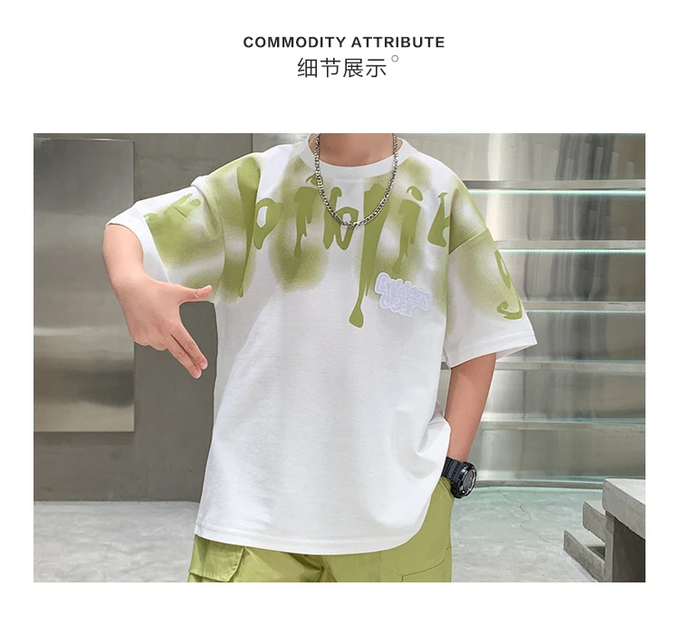 Heißer Verkauf Jungen Sommer Mode Baumwolle 2-teilige Kurzarm-T-Shirts + Shorts Anzüge 5-14 Jahre Kinder Freizeitkleidung Kinderbekleidungssets – Detail 17