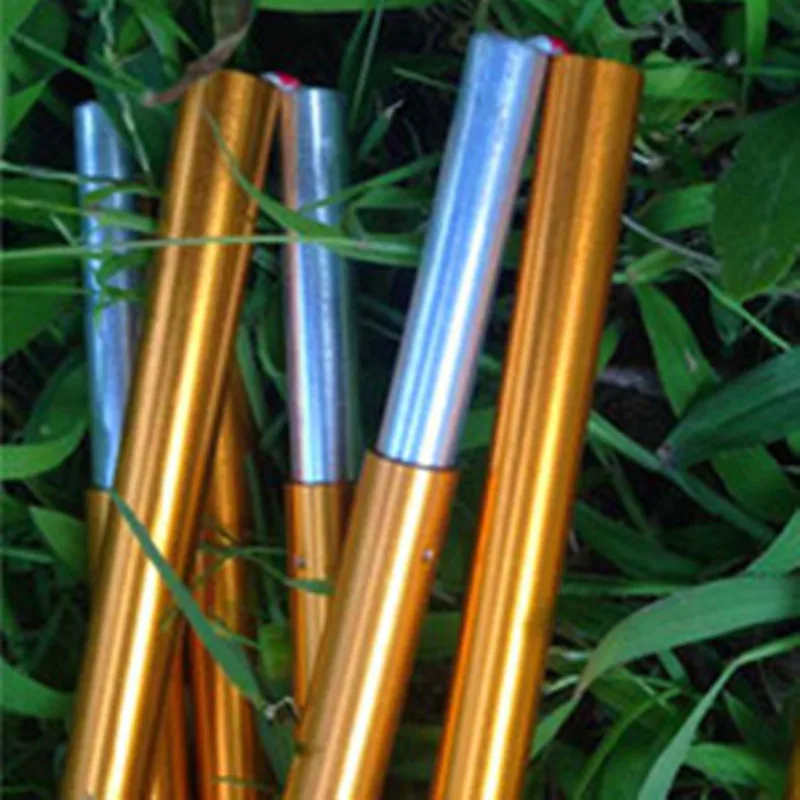 (1pcs) Xbees Camping Alloy Tent Skeleton 8.5mm 9.5mm 11mm DIY Golden Tent Poles Tent Rod