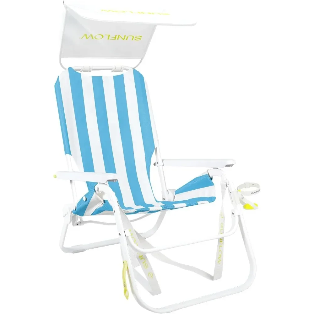 

Shore Thing Premium Beach Chair - Adjustable, Portable, Rust-Resistant, Reclining Beach Chair with UPF 50+ Sun Shade and Drink