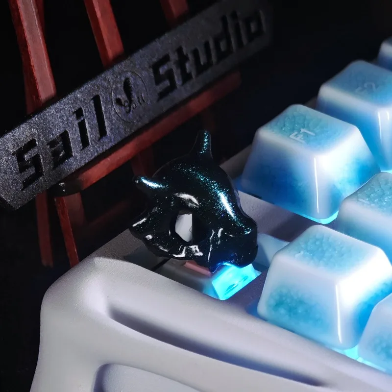 Skull ESC Keycaps مخصصة ثلاثية الأبعاد الطباعة الراتنج الإبداعية ورائعة قبعات المفاتيح لوحة المفاتيح لملحقات لوحة المفاتيح الميكانيكية هدية