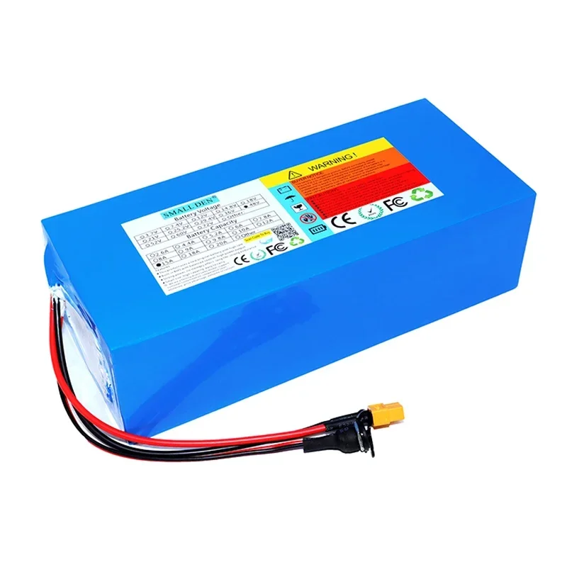 New 48V 15AH lithium battery pack with built-in BMS suitable for electric scooters, bicycles, charging battery pack+54.6V 2A