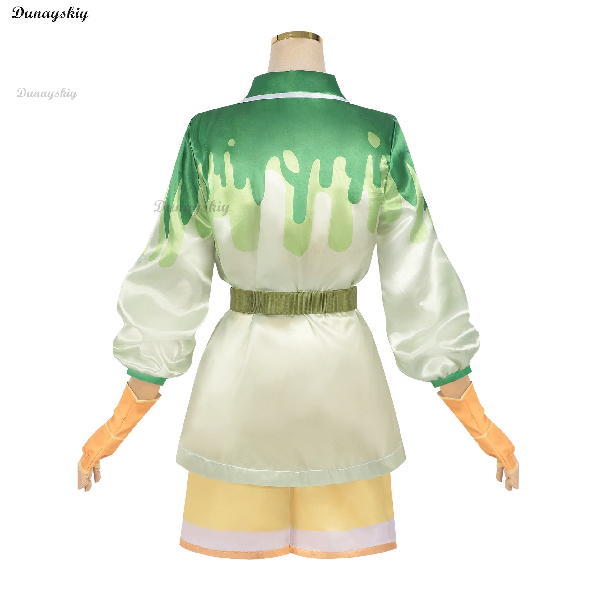 게임 인피니티 니키 코스프레 의상 달콤한 로리타 걸스 그린 드레스 모자 양말 유니폼 여자 할로윈 콘 파티 놀이 의상