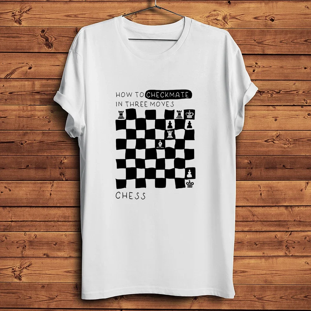 How To Checkmate,Funny Chess T-Shirt,Short Sleeve O-neck Casual T-Shirt,streetwear,Unisex Tee,No-cracking Breathable Print