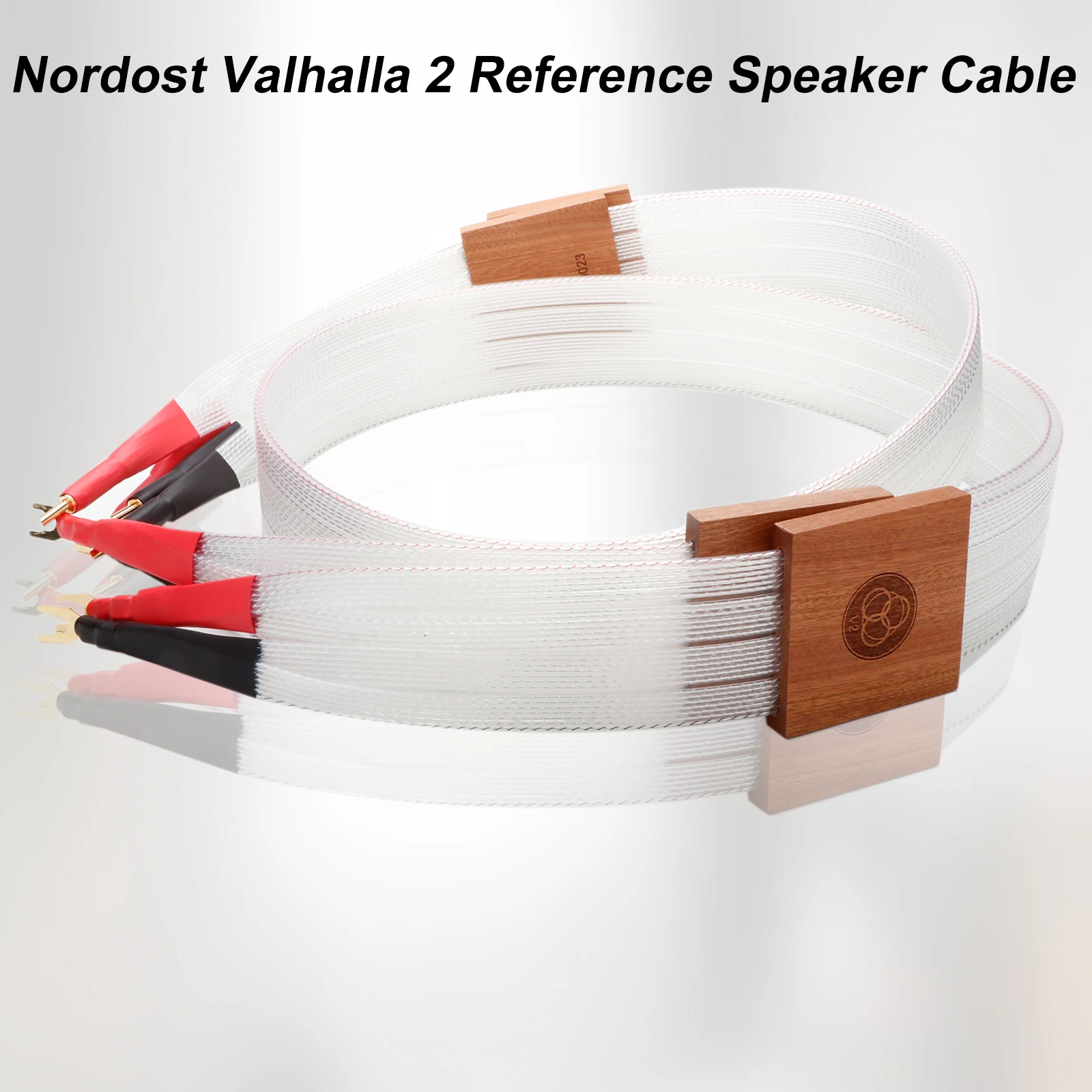 

High-end Nordost Valhalla 2 OCC Silver Plated Speaker Cables with Gold Plated Z Type Banana Plugs Reference Loudspeaker Wire