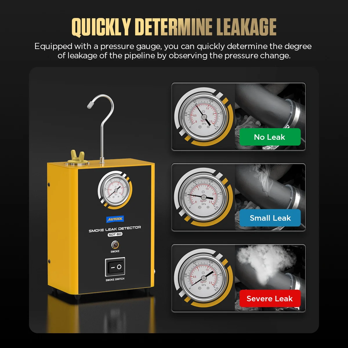 AUTOOL 12V ยานยนต์ EVAP Leakage Analyzer เครื่องตรวจจับควันรถเครื่องตรวจจับท่อรั่ว Locator X น้ํามันท่อเครื่องมือวินิจฉัย