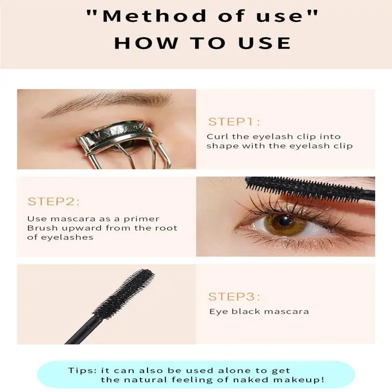 Mascara allunga le ciglia Extra Volume Waterproof Natural Look Lashes cosmetici professionali femminili trucco per principianti