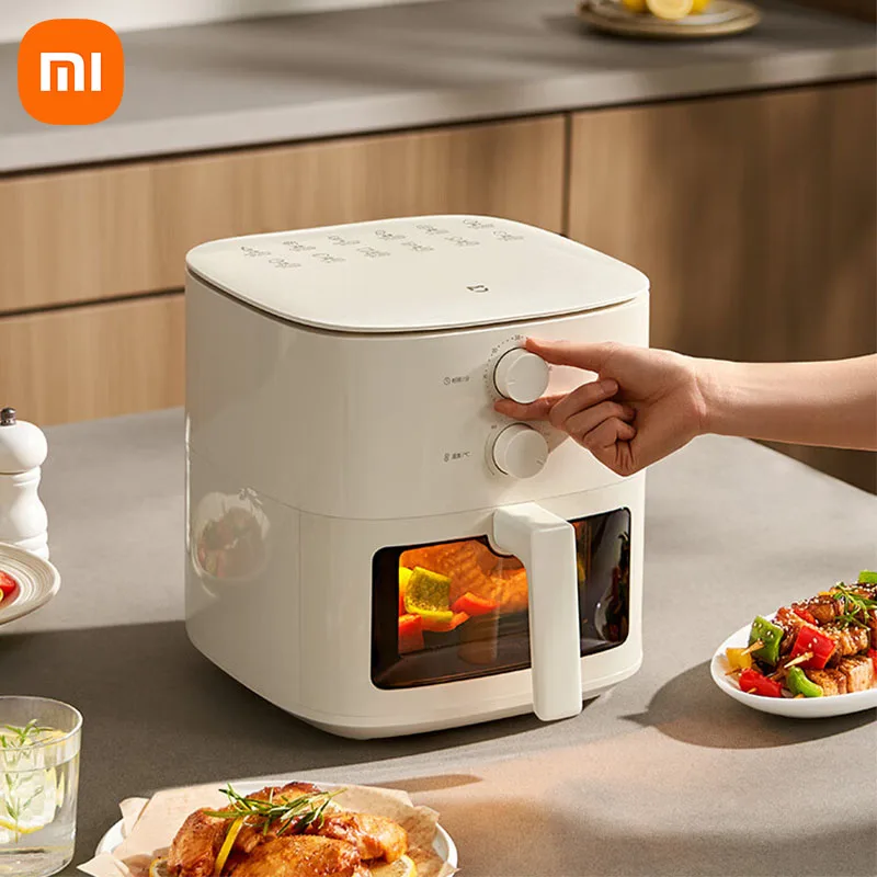 Nuovo Xiaomi Mijia friggitrice ad aria N1 5L 360 ° cottura fornello senza olio con controllo tattile cucina senza fumo forno elettrico per