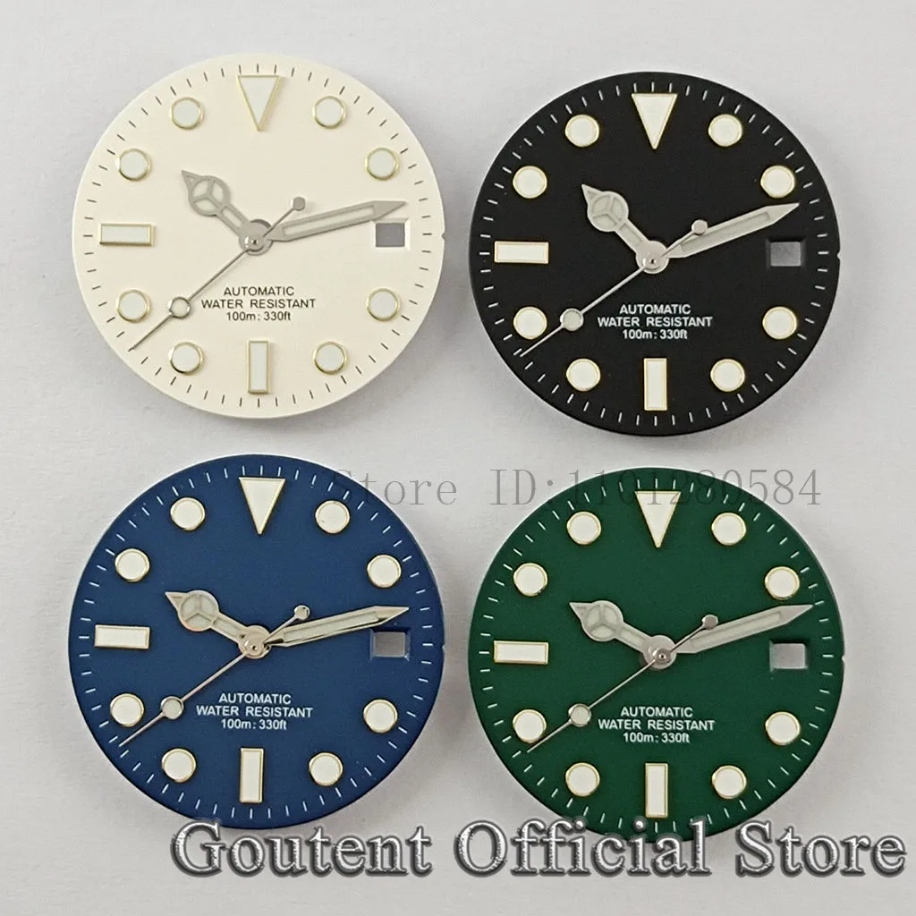 Goutent 28.5mm Sterile Watch Dial Hands For NH35/NH35A ETA2824/2836 Miyota 8205/8215/821A DG2813/3804 Movement Watch Face