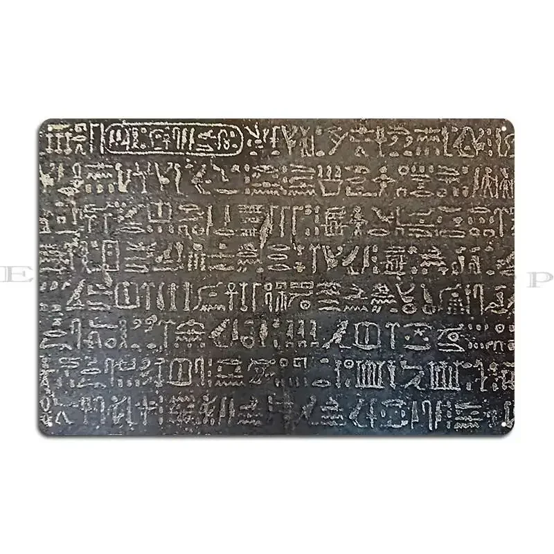 Placa de Metal Rosetta Stone para Pub e Cinema, Pôster de Lata Personalizado