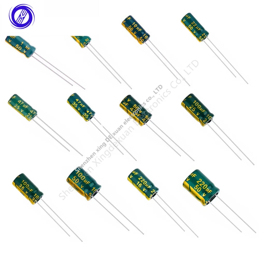 6.3V 10V 16V 25V 35V 50V 400V 450V 1UF 2.2UF 4.7UF 10UF 1000UF 22UF 33UF 47UF 470UF 100UF 220UF Aluminum Electrolytic Capacitor