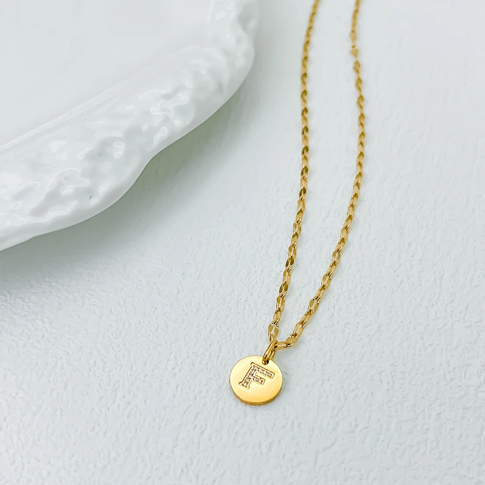 Women Men Rock Hip Hop Bling Jewelry Iced Out  Alphabet Pendant Name Rhinestone Chain Initial Necklace