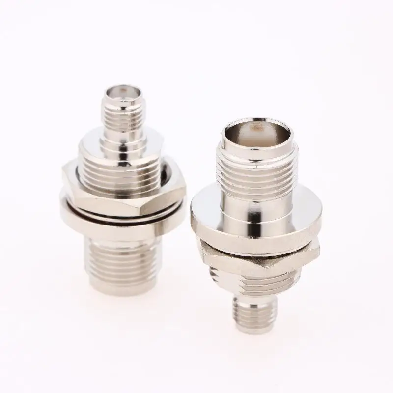 TNC/SMA-KKY-3 TNC To SMA Female Adapter Bulkhead Mount Connector TNC Female To SMA Female Jack RF Coaxial Adapter