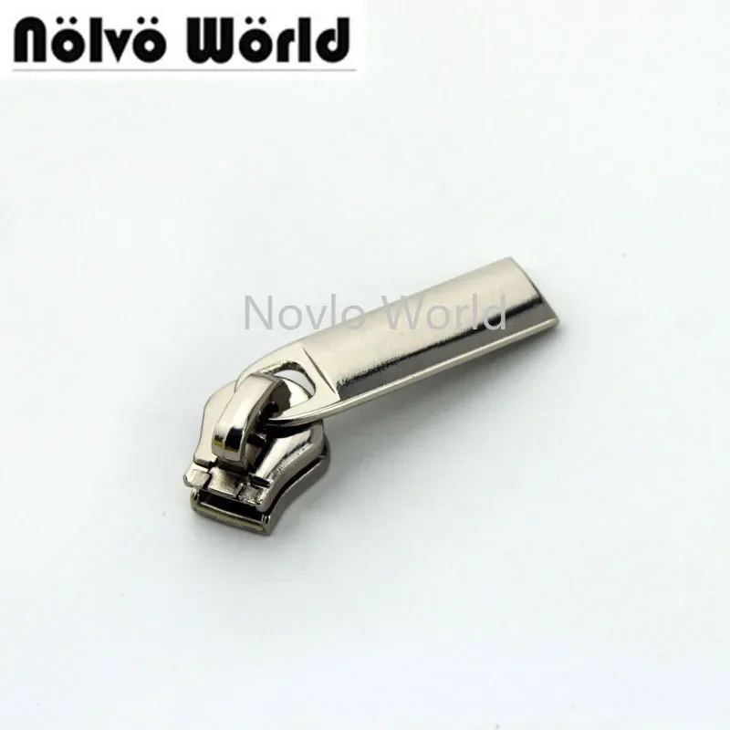 

20-100pcs 6 colors Size 5 metal teeth head puller metal fitting hardware bags wallets DIY sewing parts