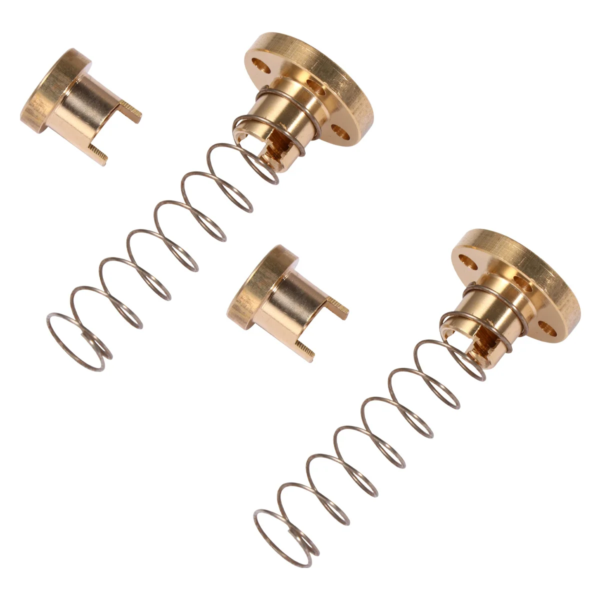 2Pcs Anti Backlash Spring Loaded Nut Elimination Gap Nut Sturdy Easy Install 3D Printer Lead Screw Parts Smooth Quiet