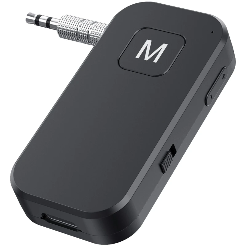 Bluetooth-compatible Transmitter Receiver 2 in 1 5.2 Bluetooth-compatible Aux Adapter Portable Adapter for MP3 Player 41QA