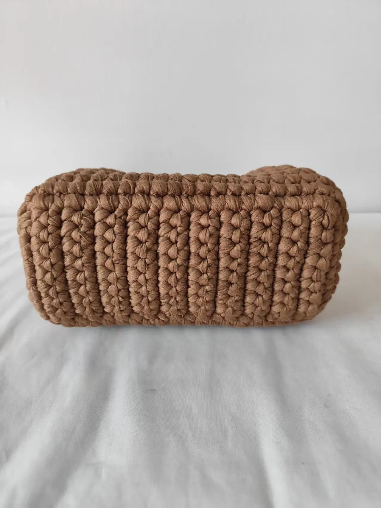 Yiwu Yingzi Handmade Woven Clutch Bag, Multicolor Crochet Tote Bag with Braided Handles, Boho Style Women's Handbag