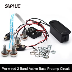 Pre-wired 2 Band Active Bass Circuit ,  Active and Passive EQ Equalizer , Electric Bass Preamp Circuit