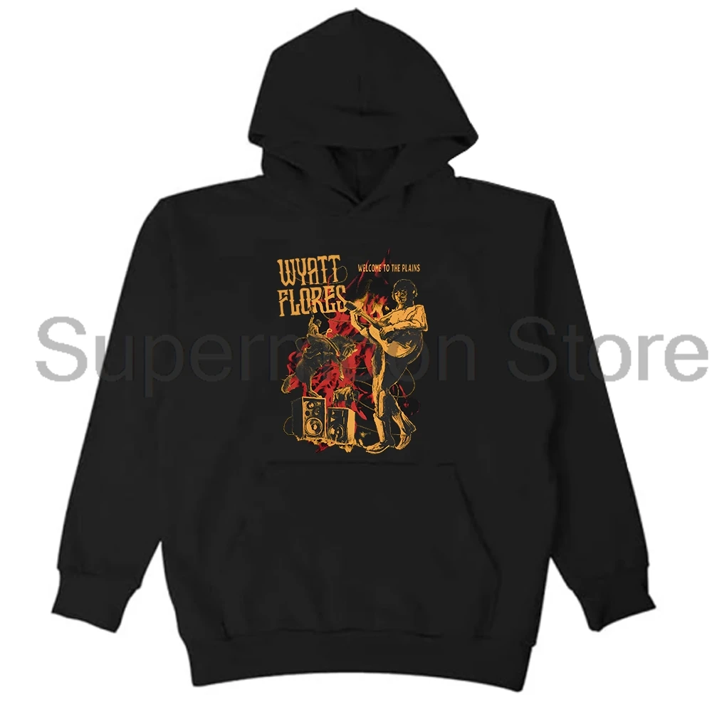 

Wyatt Flores Welcome To The Plains Vintage Hoodie Long Sleeve Streetwear Women Men Hooded Sweatshirts
