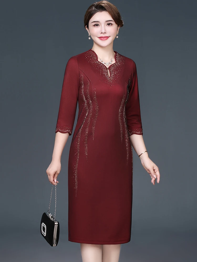 

Новинка 2025: Улучшенное свадебное платье Ele October Wedding Dr Young для свекрови, большие размеры, для торжественных случаев