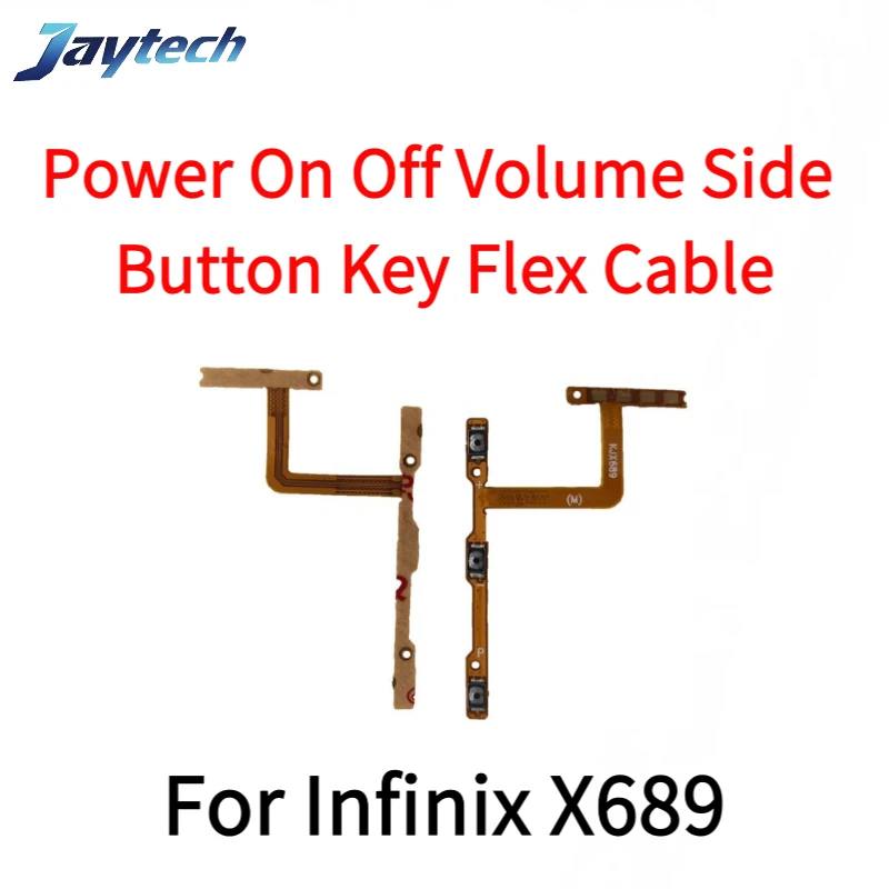 10 peças para infinix x680 x687 x689 x6810 x6811 x6812 x6815 x6815c x6817 x6820 5g botão de volume interruptor liga/desliga flex