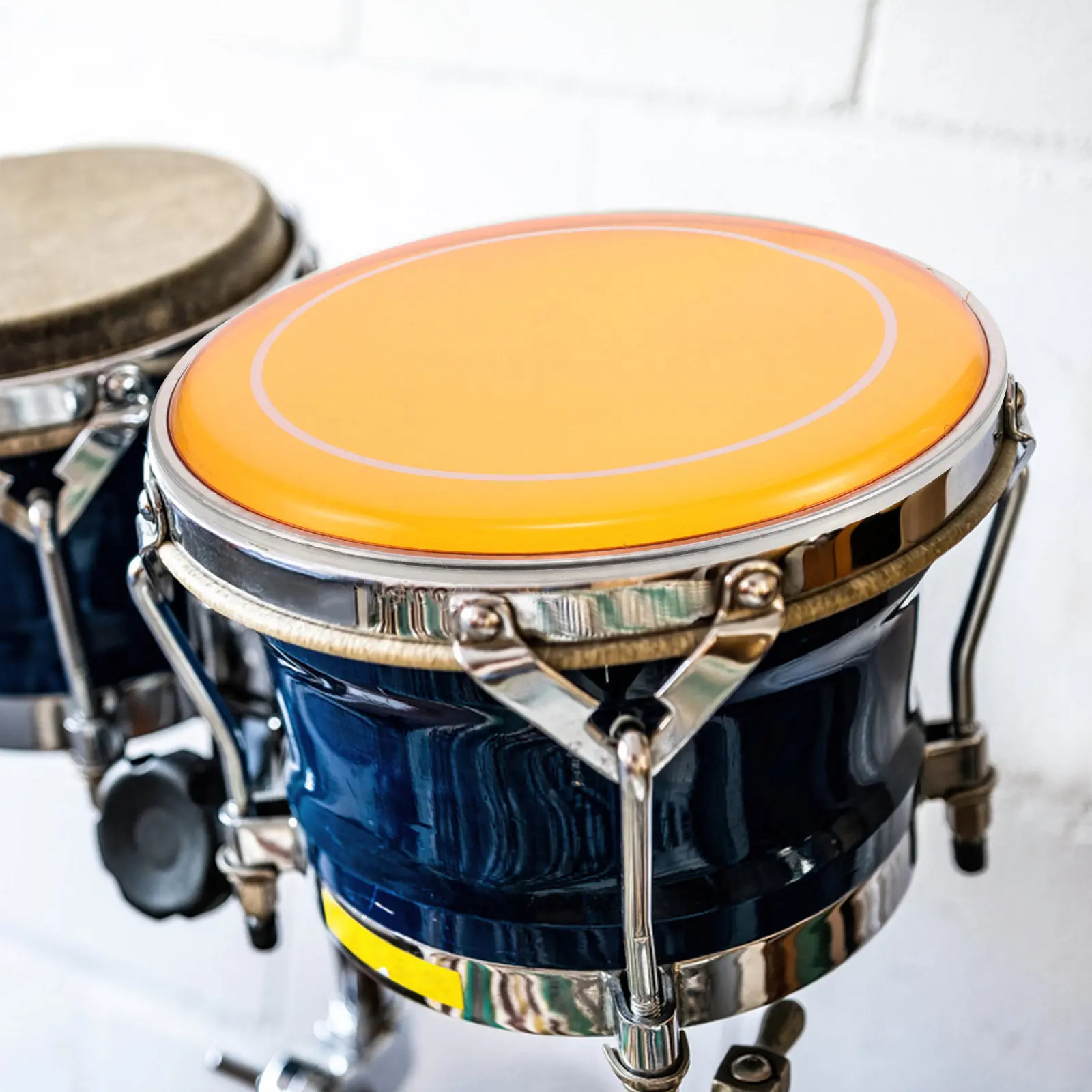 

10-дюймовая двухслойная пластина для малого барабана, цвета чайной корки, с масляной обработкой, сменная, для бас-барабана, прочная, музыкальная, для ударных инструментов