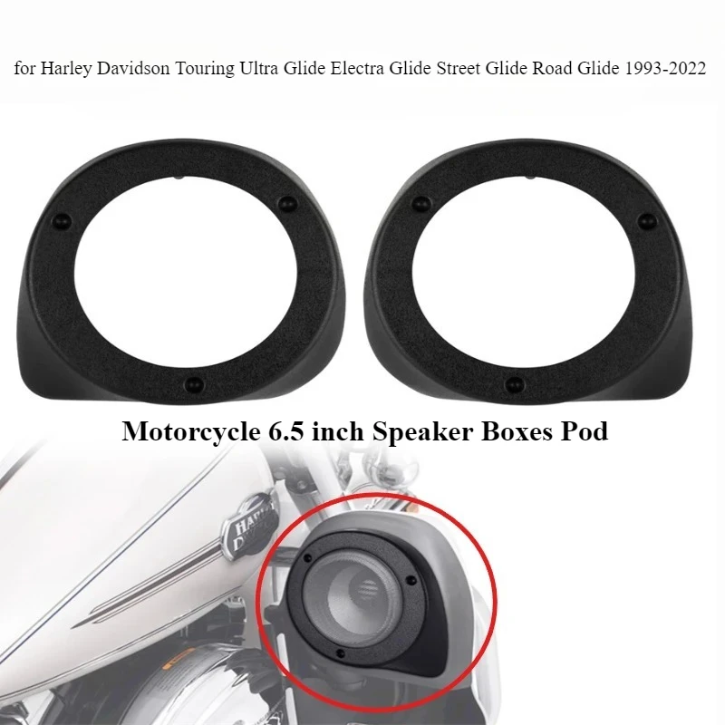 

Motorcycle 6.5 inch Speaker Boxes Pod for Harley Davidson Touring Ultra Glide Electra Street Road Glide 1993-2022