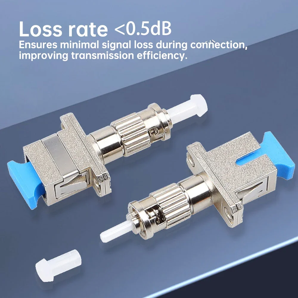 ZoeRax ST/UPC-Stecker auf SC/UPC-Buchse, Simplex-Hybrid-Glasfaser-Stecker, Singlemode-Adapter für FTTH-Koppler