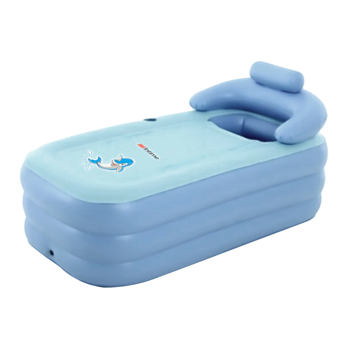 

Inflatable Bathtub Blue Folding Bathtub with Warm Design Of Cushion Baby Pool