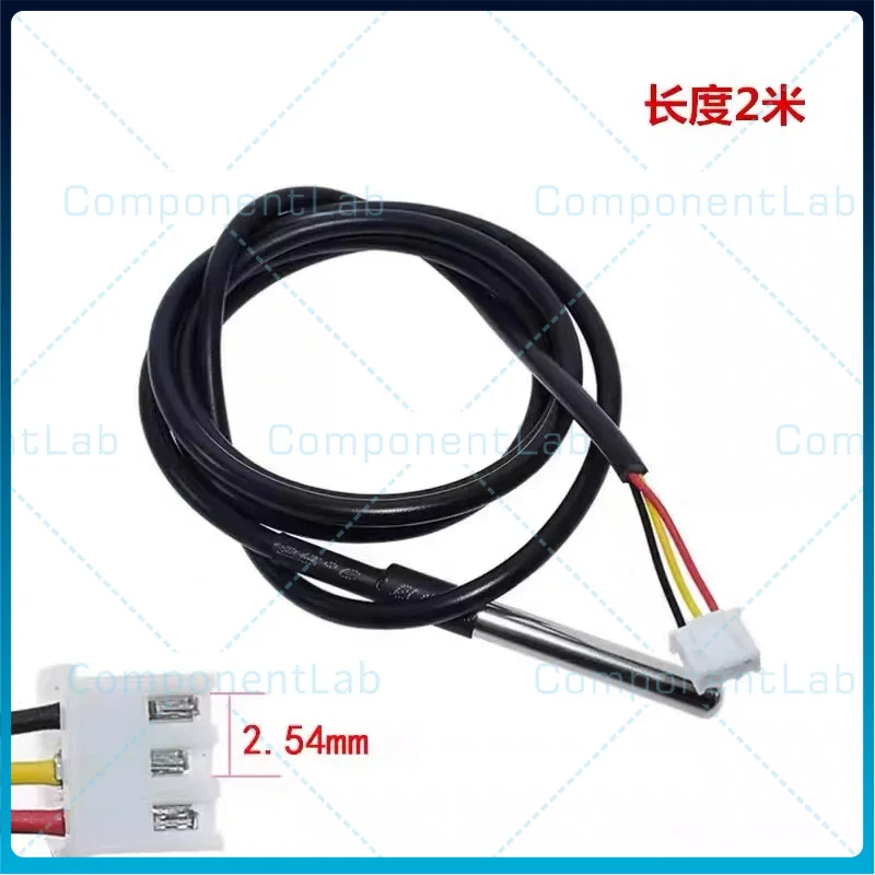5-15pcs Stainless Steel Enclosed Waterproof Cable DS18B20 Temperature Sensor Probe