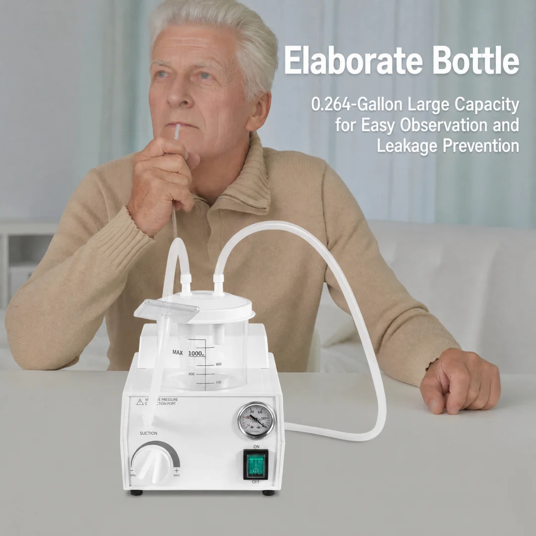 携帯用吸引器 11L/分 オイルフリーポンプ 低騒音 ≤60 - Suction Machine Medical のレビューと価格