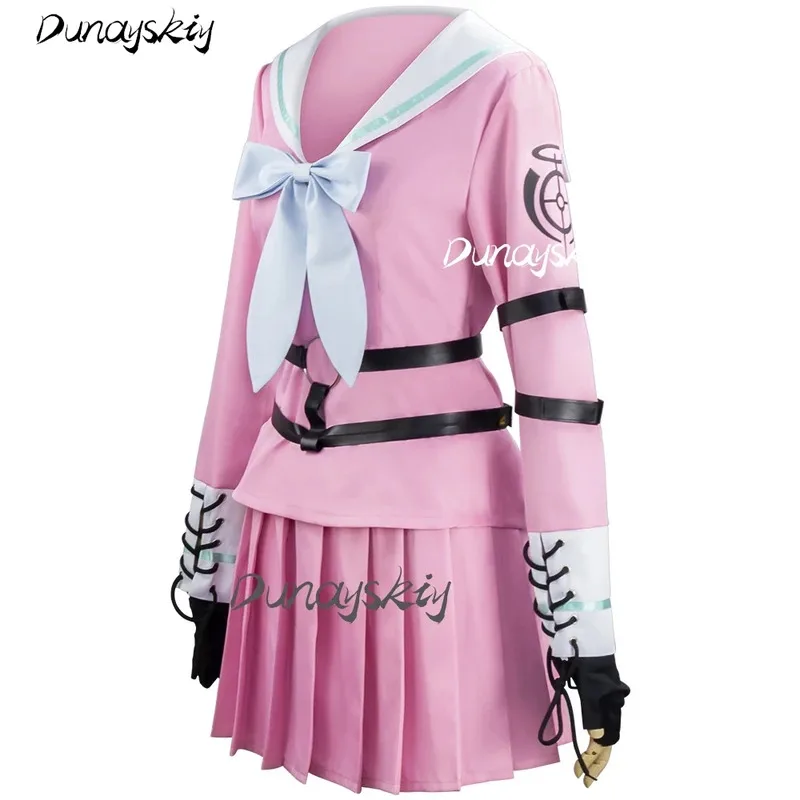 أزياء مياو إيروما التأثيرية مع نظارات شعر مستعار ملابس لعب الأدوار دعامة شعر لعيد الميلاد والهالوين حسب الطلب