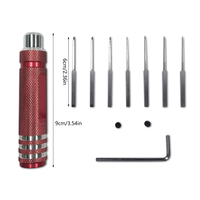 Cinceles para herramientas corte Hobby Line Scriber Line tallados en resina con cuchillo 7 0,1-2,0mm
